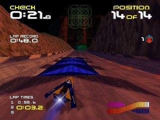 Wipeout 64 (Europe) In game screenshot